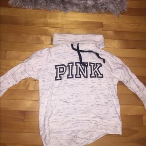Turtle Neck  Pink Sweatshirt